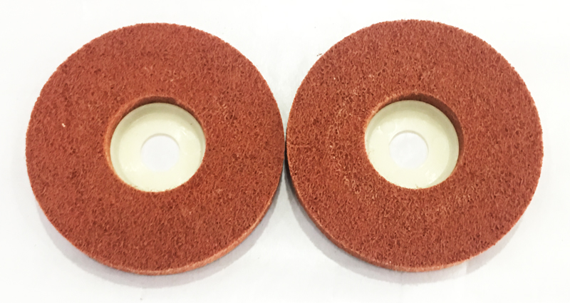 Sander abrasives new product_non woven polishing wheel_red polishing wheel__flap wheel factory